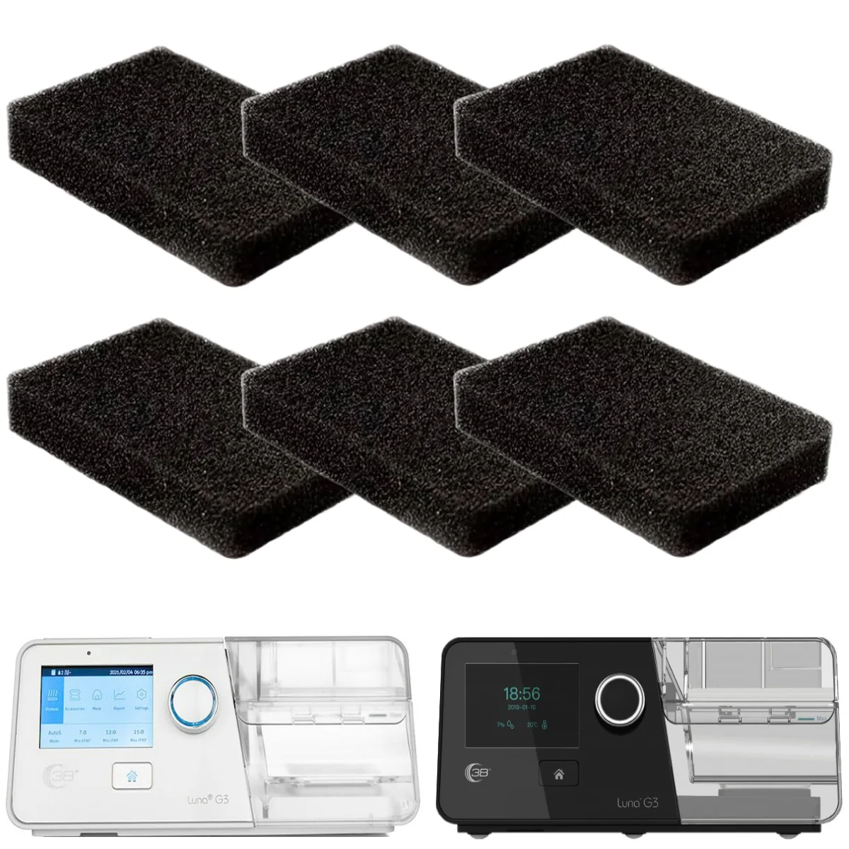 Luna G3 Style Reusable Foam Filters - Image 2