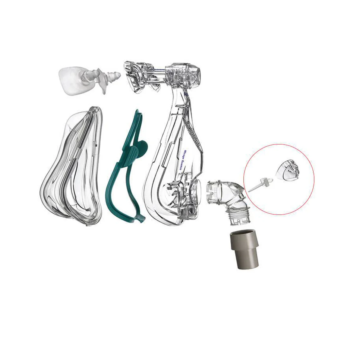Mirage Quattro Full Face CPAP Mask Kit - Image 7
