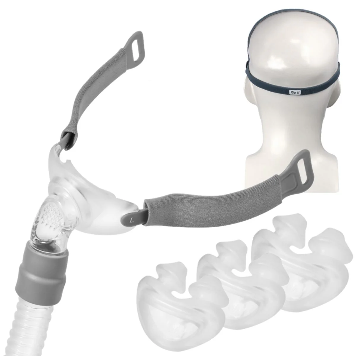 Rio II Nasal Pillow CPAP Mask Fit Pack - Image 3