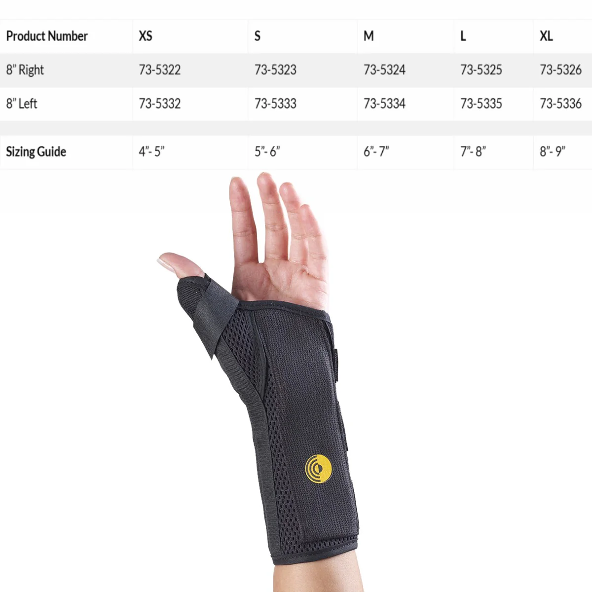 Ultra Fit Cool Wrist Splint with ABD Thumb - Image 3